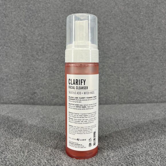 VALJEAN LABS Foaming Cleanser Clarify Salicylic Acid Witch Hazel 6.5 oz - Picture 3 of 11